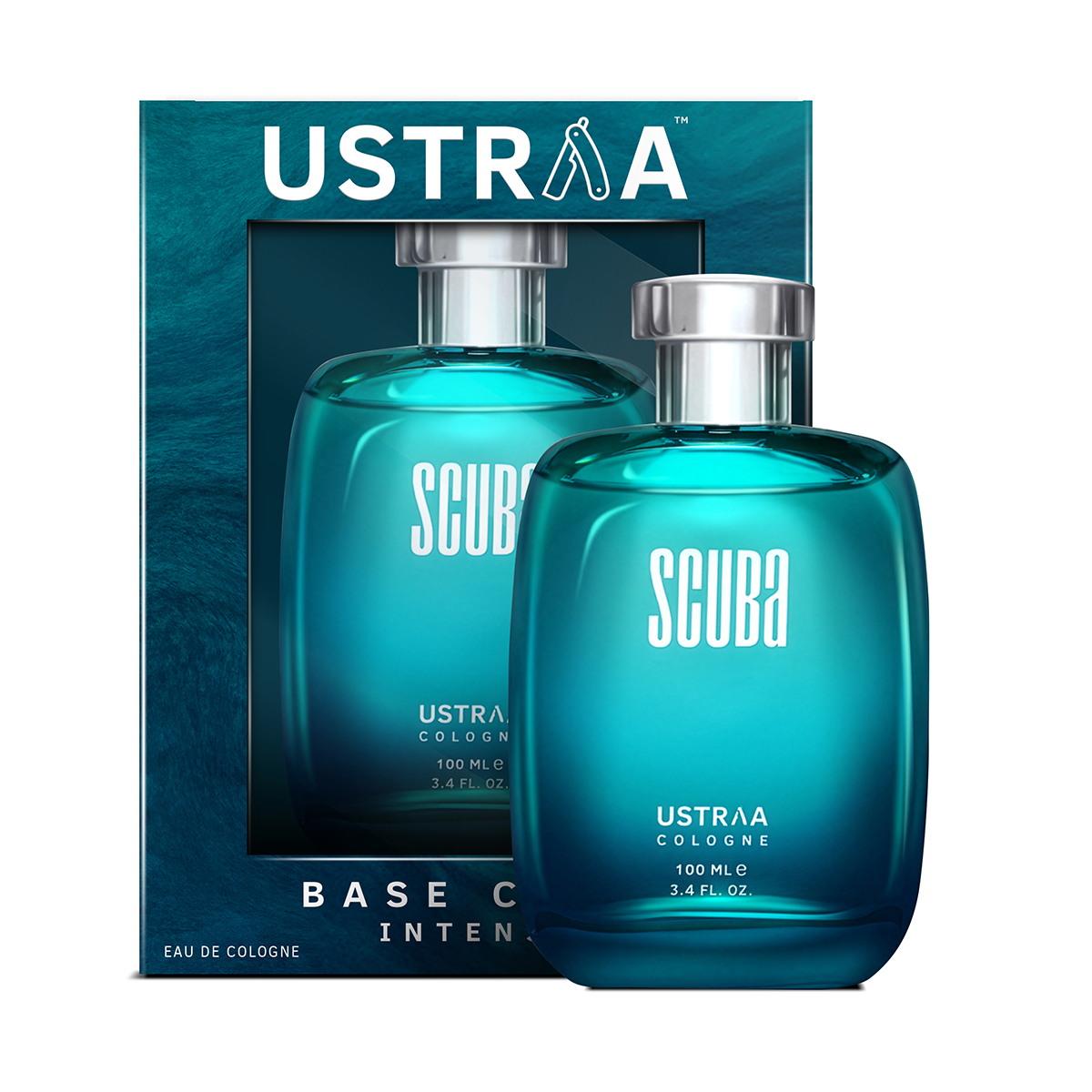 Ustraa Scuba Cologne for Men - 100 ml - A Fresh and Deep Perfume for men for all day use