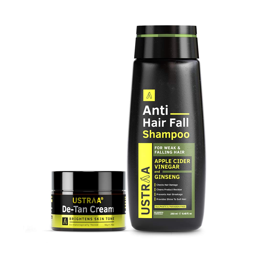 De-Tan Cream - Tan Removal for Men & Anti-Hair Fall Shampoo