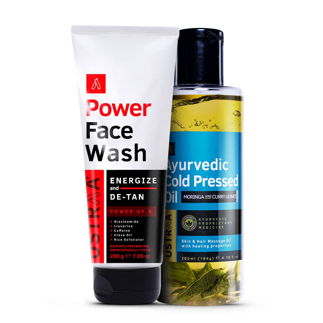 Power Face Wash Energize & Ayurvedic Cold Pressed Oil