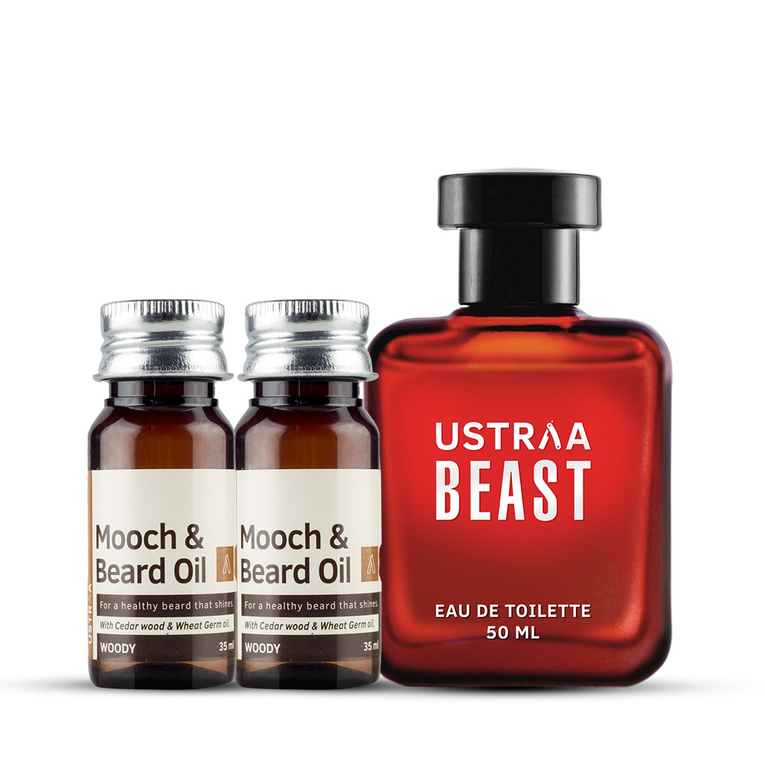 Ustraa Beard & Mooch Oil -Woody & Beast EDT for Men