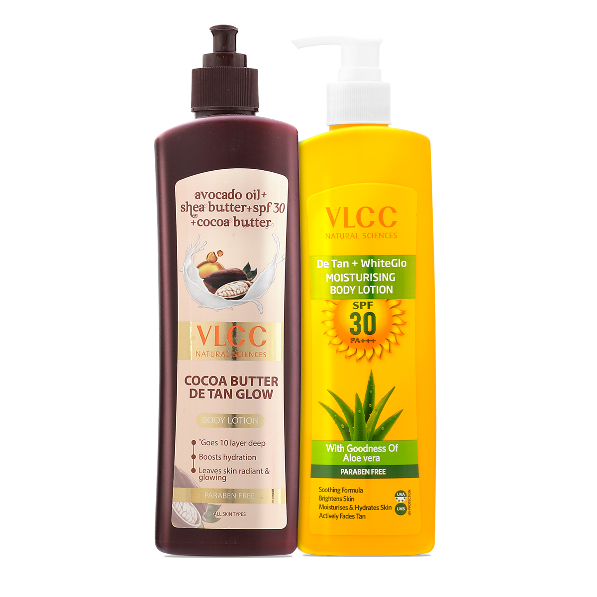 VLCC Cocoa Butter & DeTan + WhiteGlow Moisturising Body Lotion