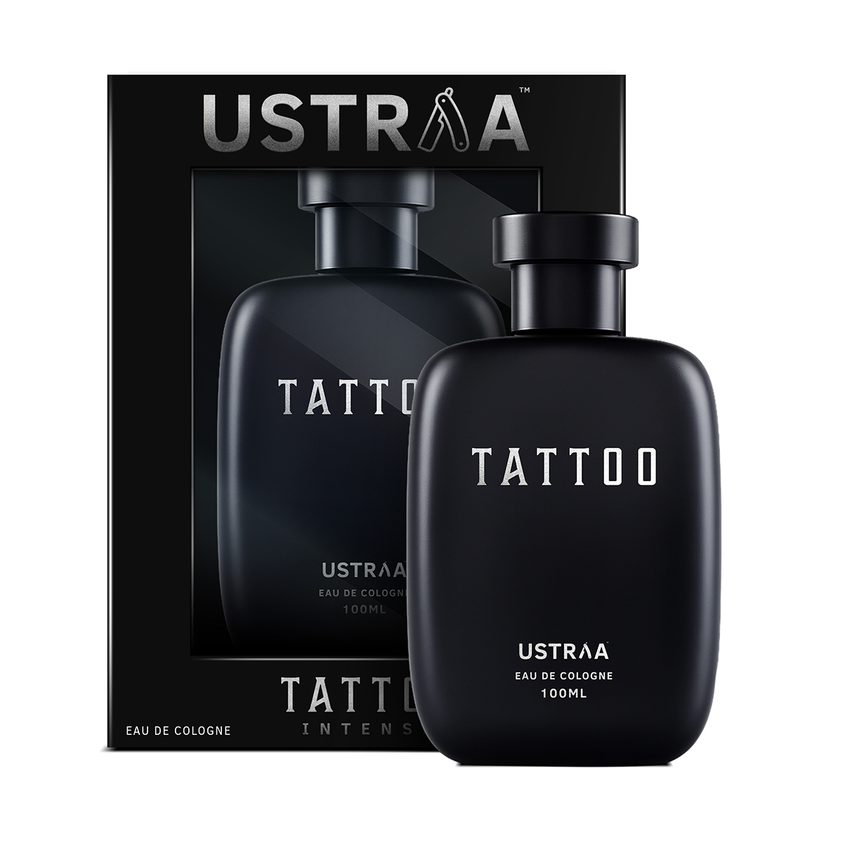 Ustraa Tattoo Cologne Perfume for Men - 100 ml - An Edgy and Long Lasting Fragrance for All Day Use