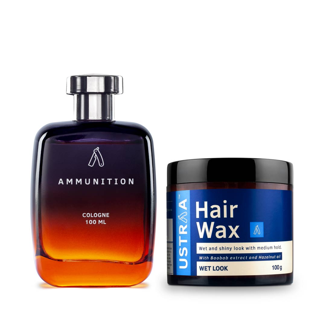 Cologne Ammunition & Hair Wax- Wet look | Ustraa