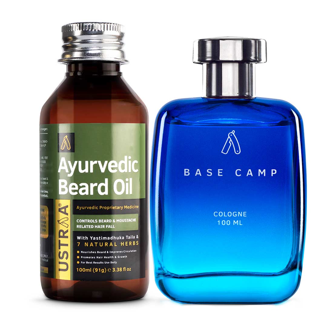 Ayurvedic Beard Oil & Base Camp Cologne - 100 ml - Perfume for Men