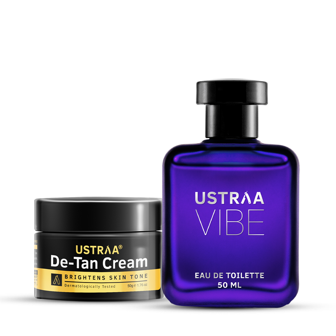 Ustraa De-Tan Cream for Men & Vibe EDT Perfume for Men