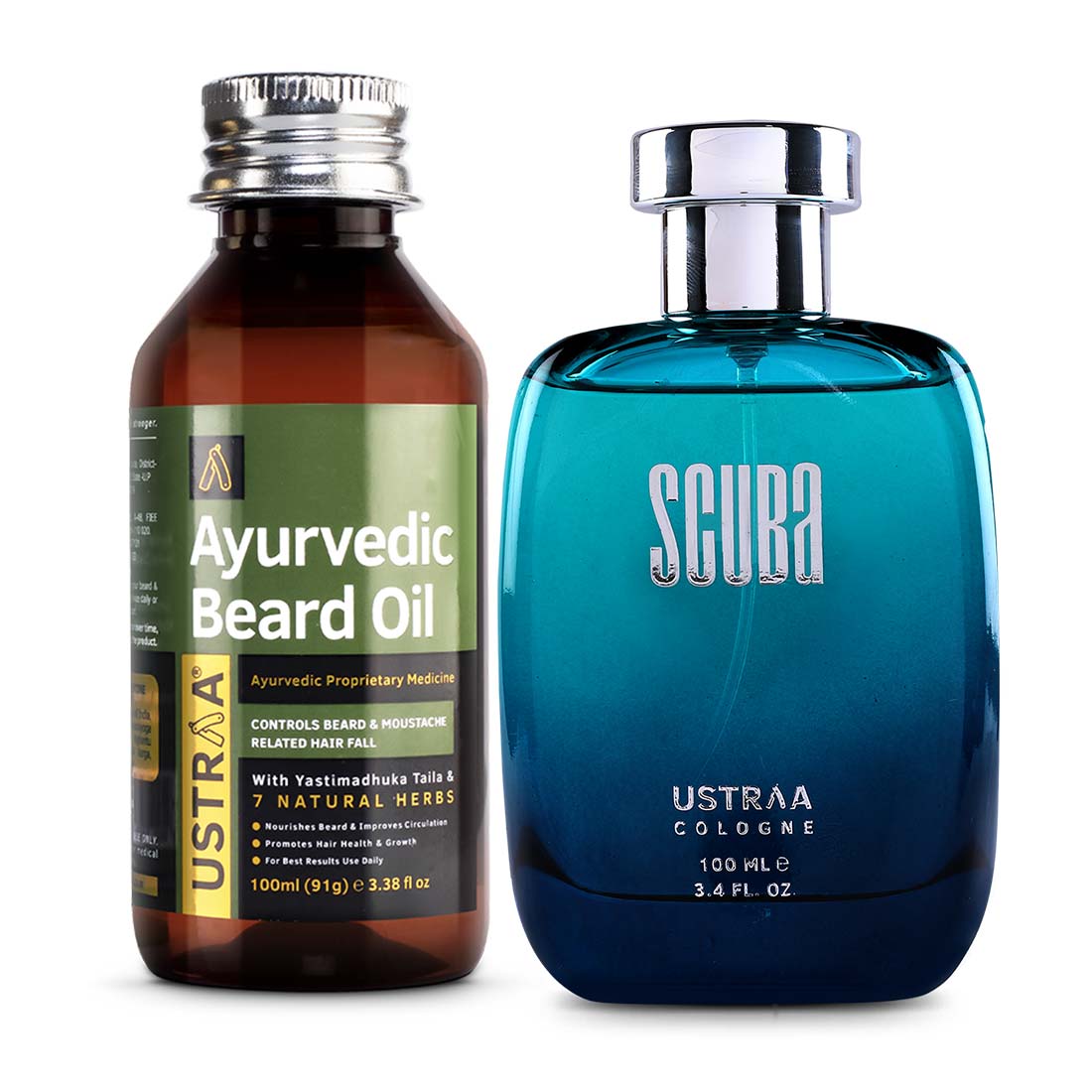 Scuba Cologne -  Perfume for Men & Ayurvedic Beard Oil