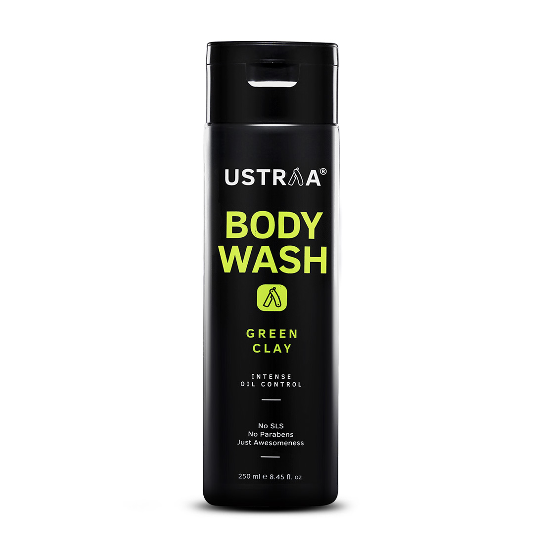 Ustraa Body Wash for Men 200 ml - With Green clay to Absorb excess oil and Detoxify skin

