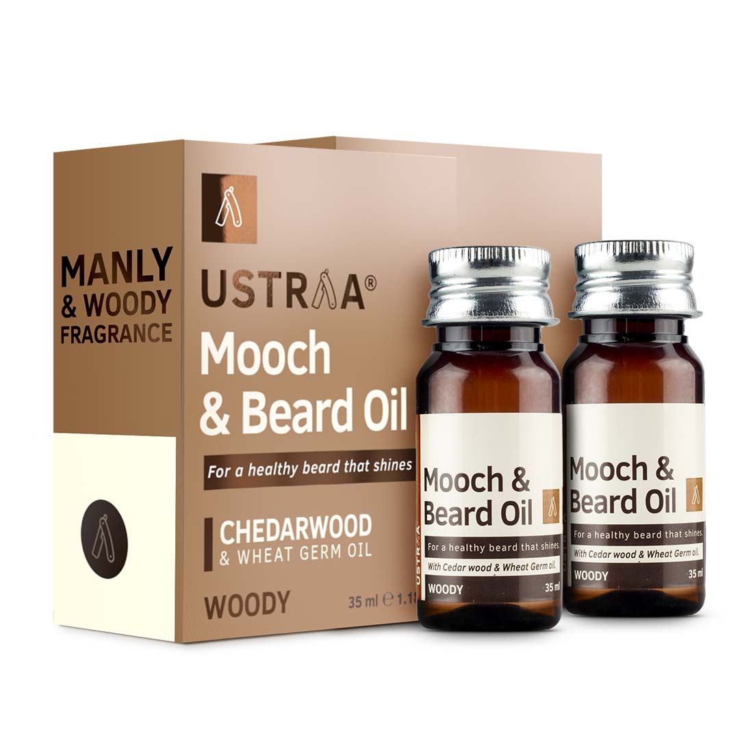 Beard & Mooch Oil (Woody) - Set of 2