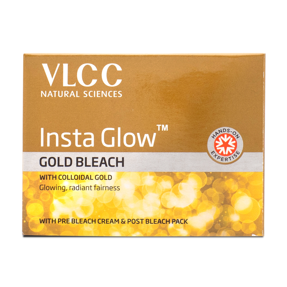 VLCC Insta Glow Gold Bleach - Illuminate Your Skin with Golden Radiance