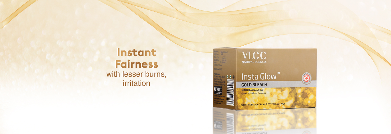 Benefits of VLCC Insta Glow Gold Bleach - 402 g