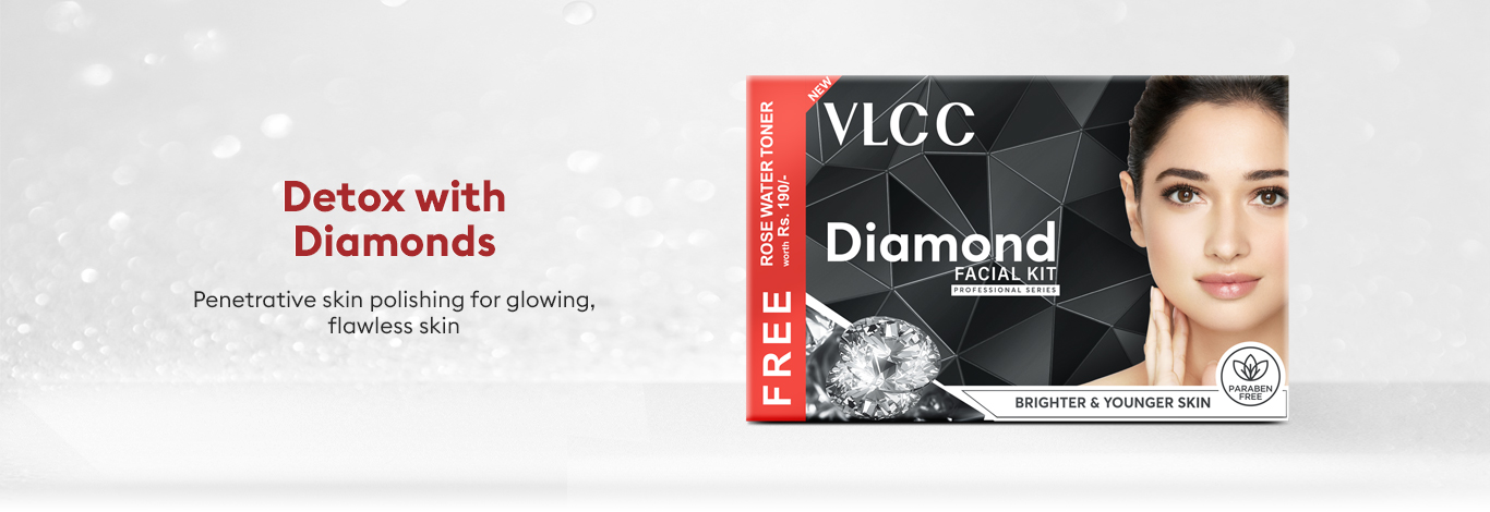 Benefits of 400 g - Vlcc Diamond Facial Kit With FREE Rose Water Toner