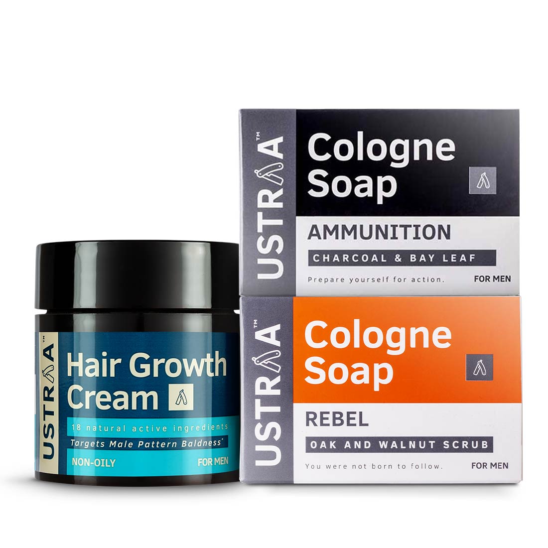 Hair Growth Cream and  Ammunition & Rebel Cologne Soaps