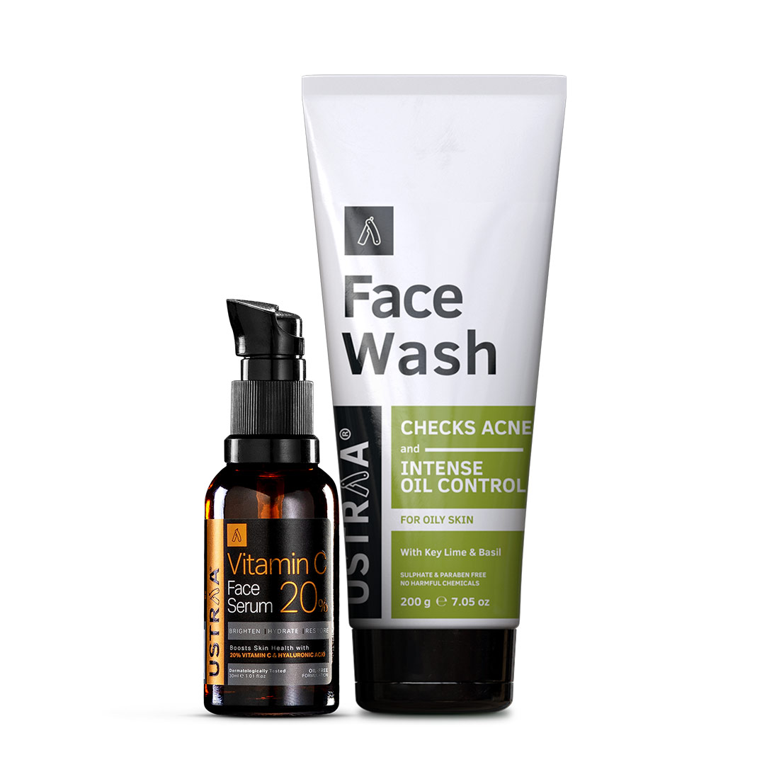 Vitamin C Face Serum & Face Wash Oily Skin