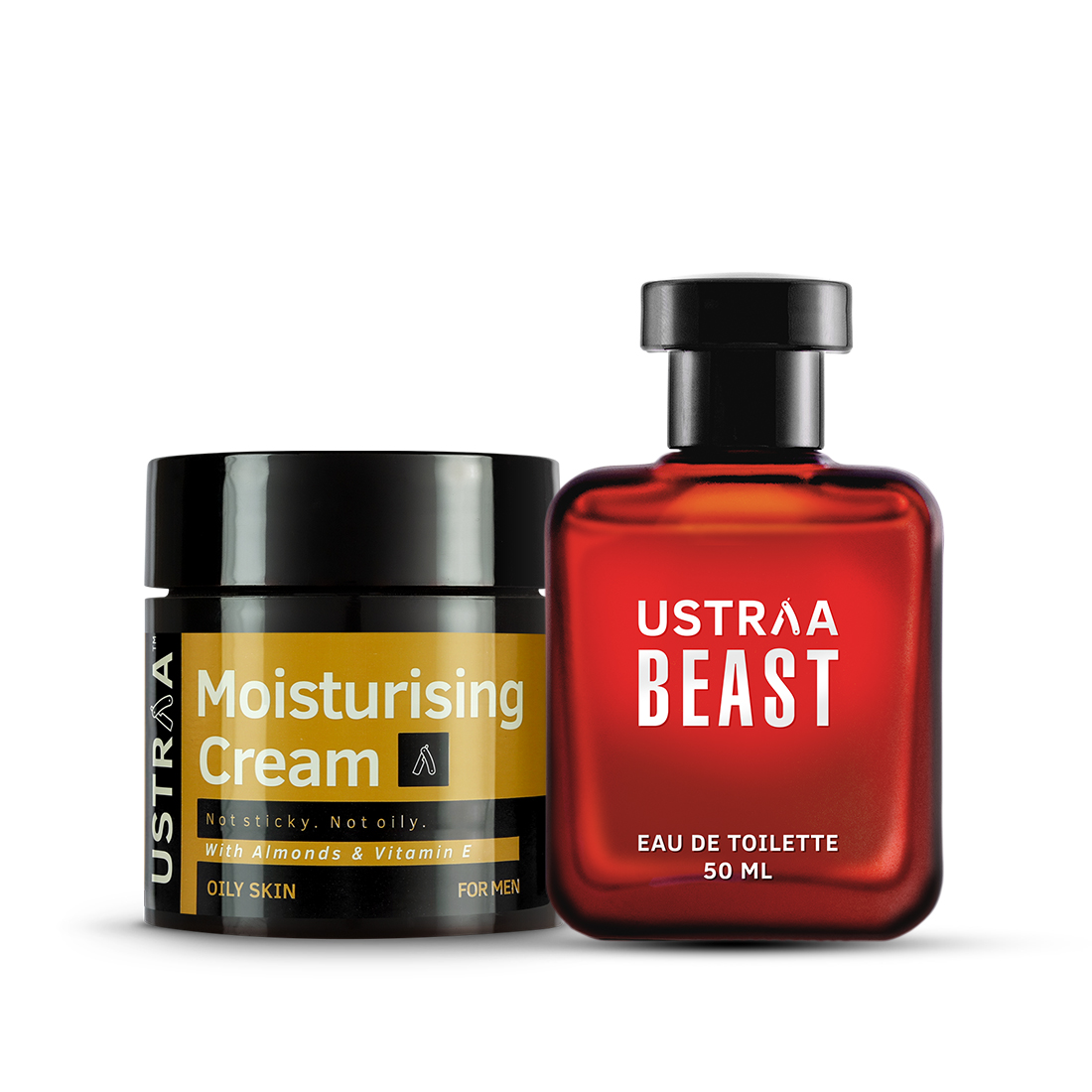 Moisturising Cream for Oily Skin & Beast EDT Perfume for Men