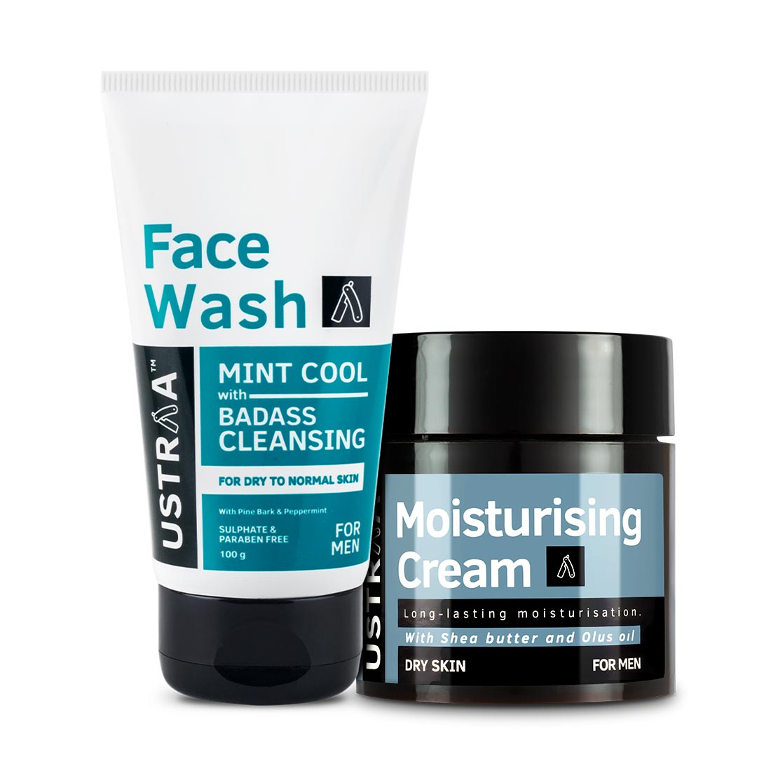 Moisturising Cream and Face Wash for Dry Skin