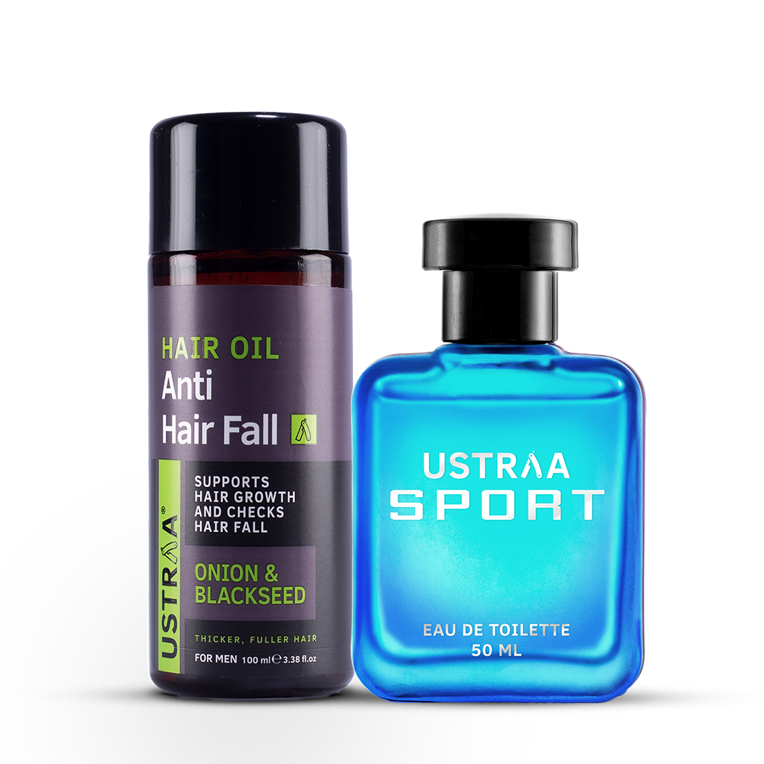 Ustraa Anti Hair Fall Oil & Sport EDT Perfume for Men