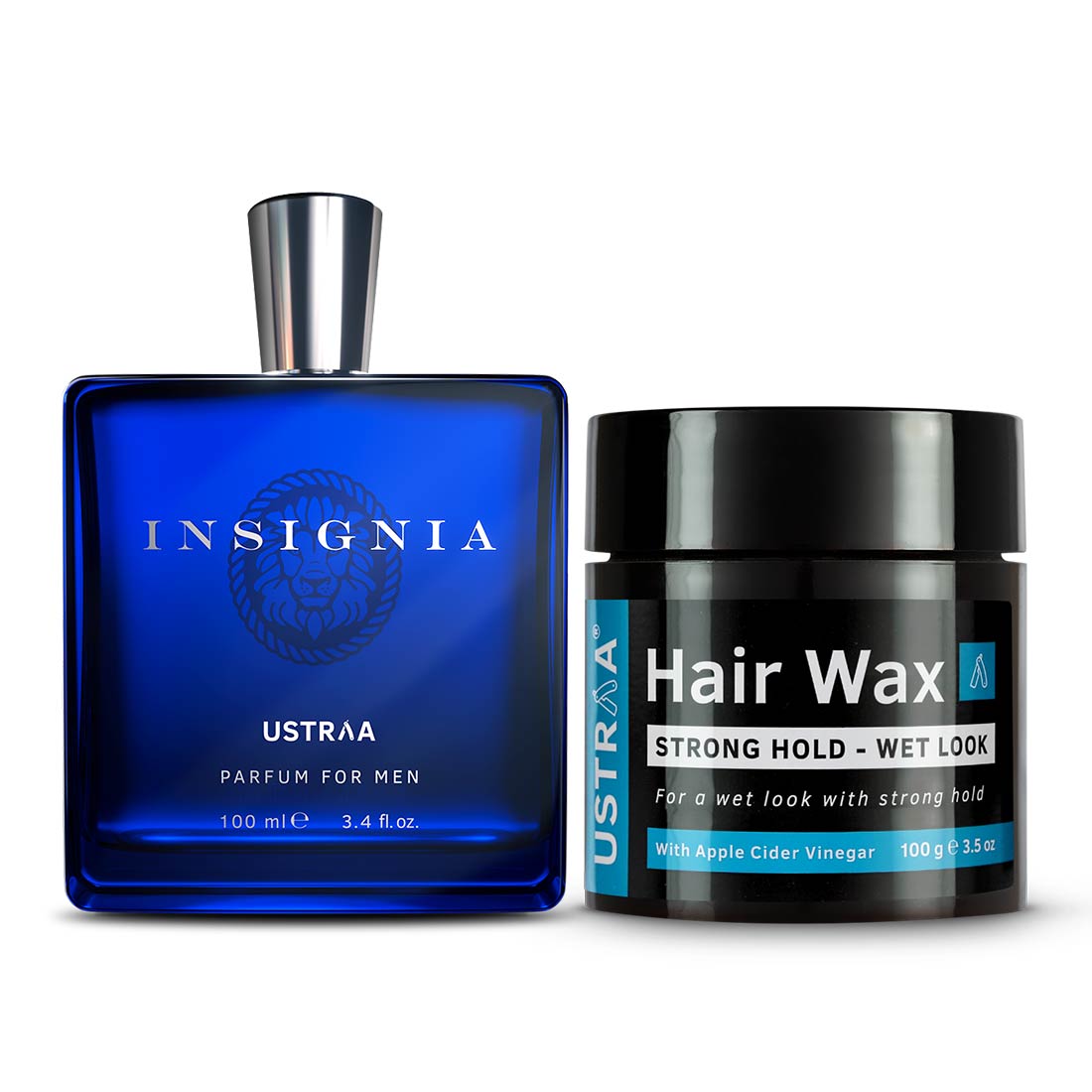 Ustraa Insignia Perfume + Hair Wax- Wet Look Combo For Men: (Set of 2)