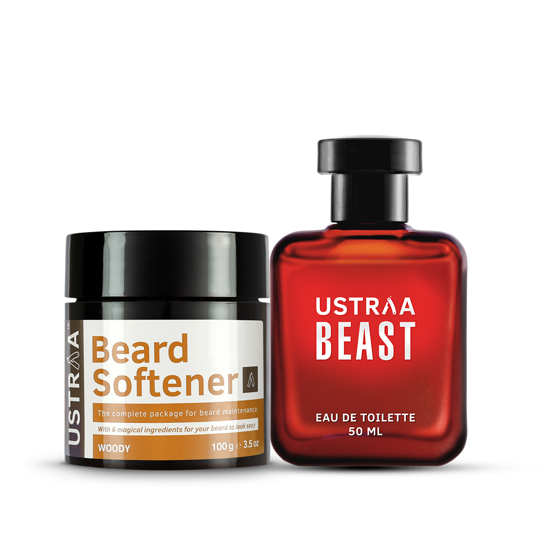 Ustraa Beard Softener Woody & Beast EDT Perfume for Men
