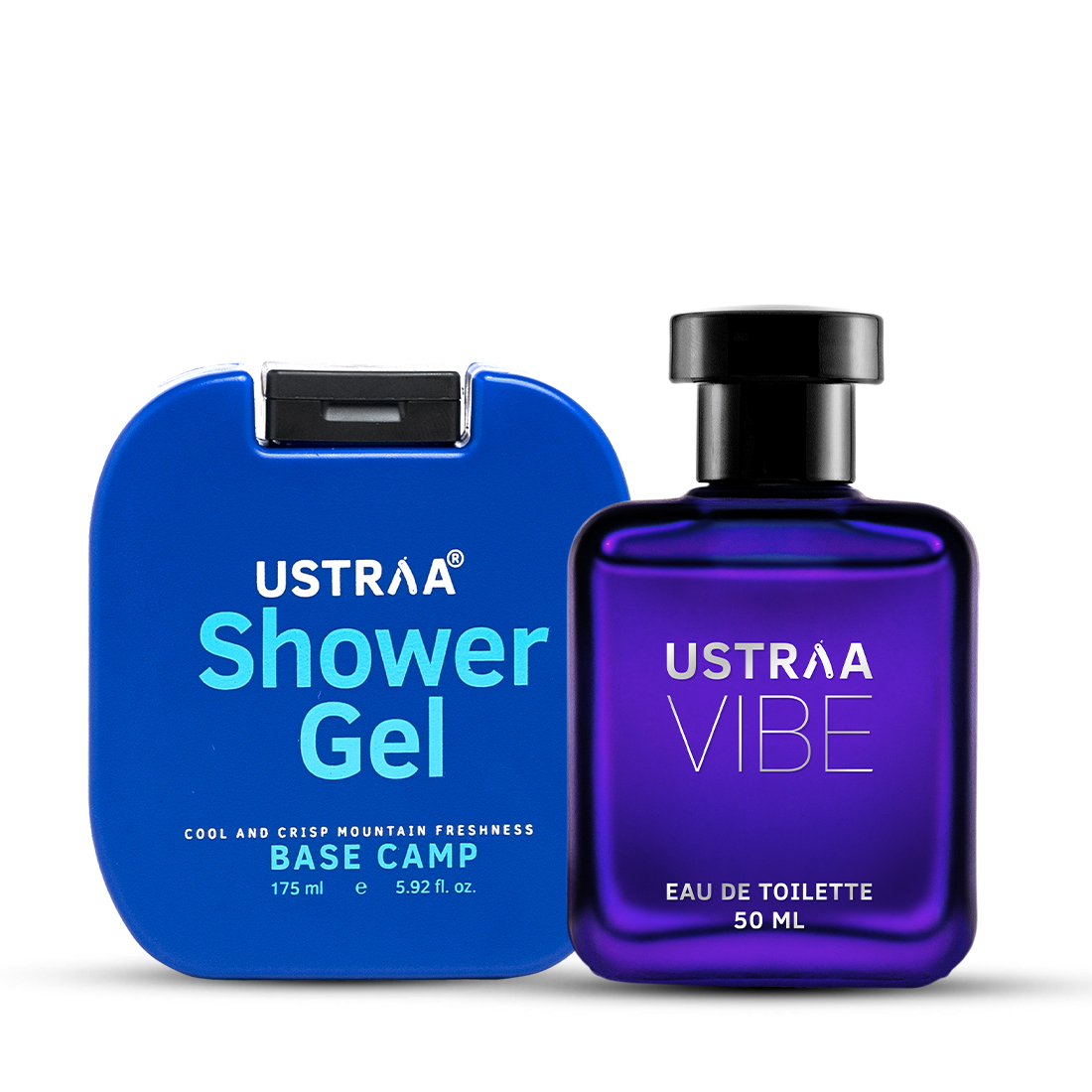 Ustraa Shower Gel - Base Camp & Vibe EDT Perfume for Men