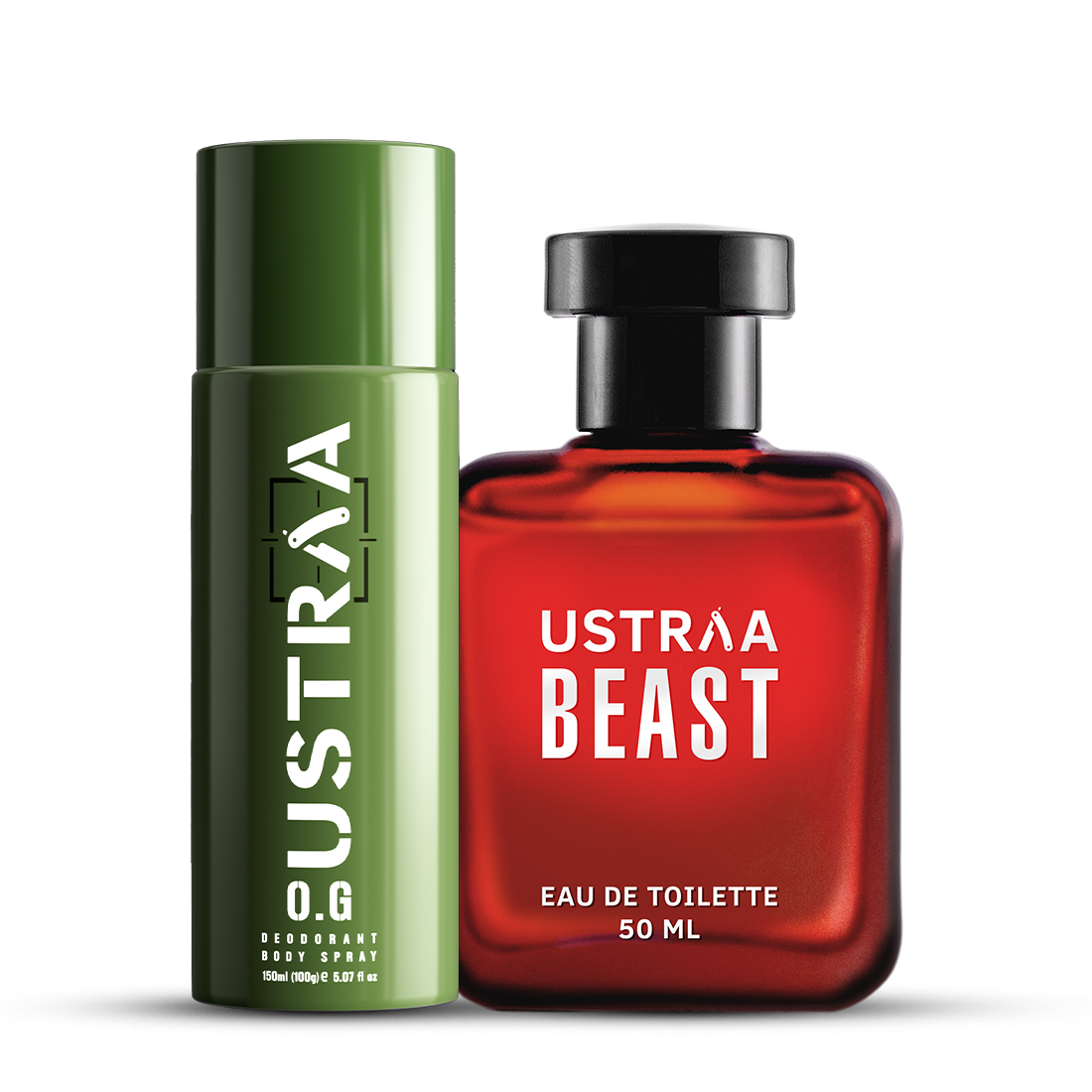 Ustraa O.G Deodorant Body Spray & Beast EDT Perfume for Men