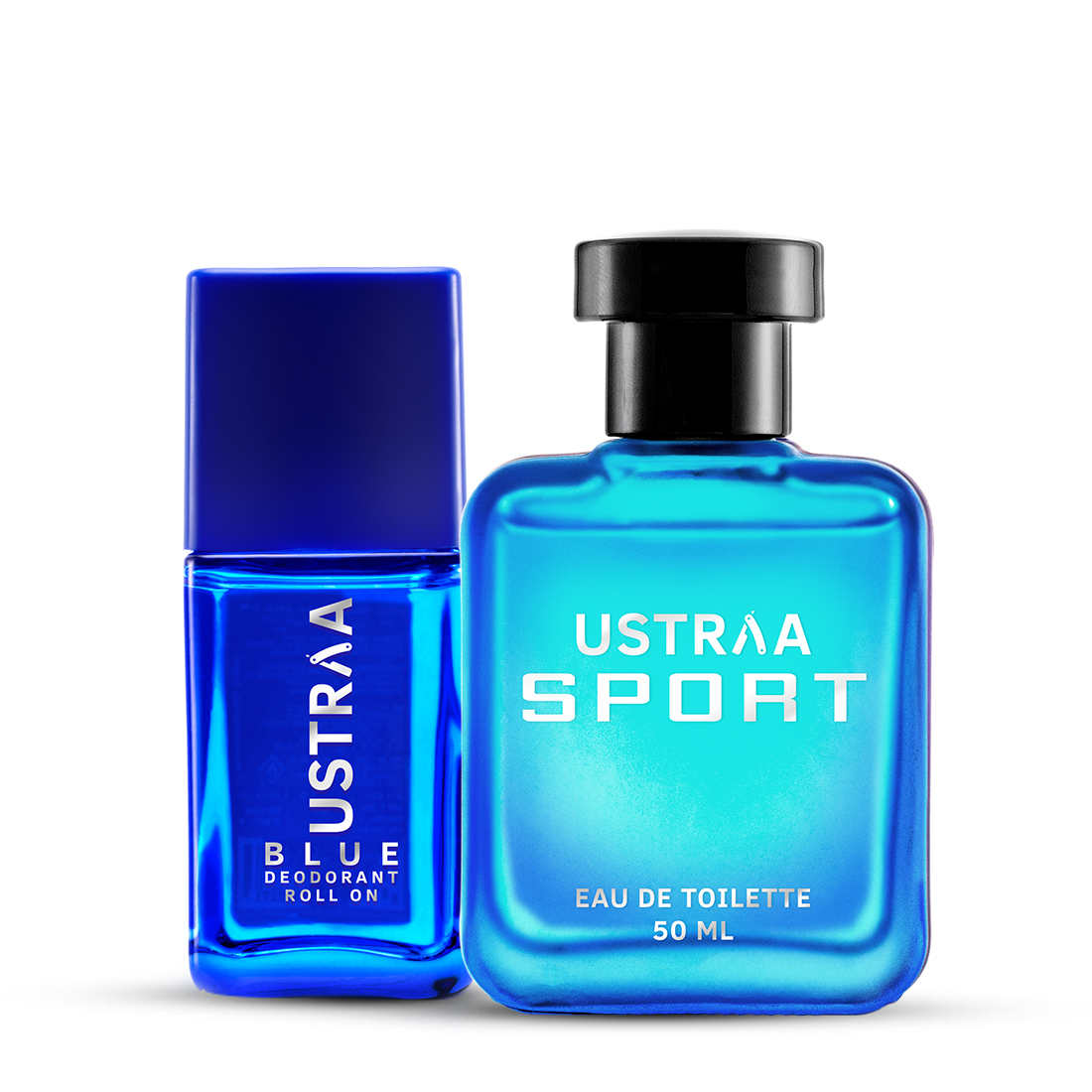 Ustraa Blue Deodorant Roll On & Sport EDT Perfume for Men