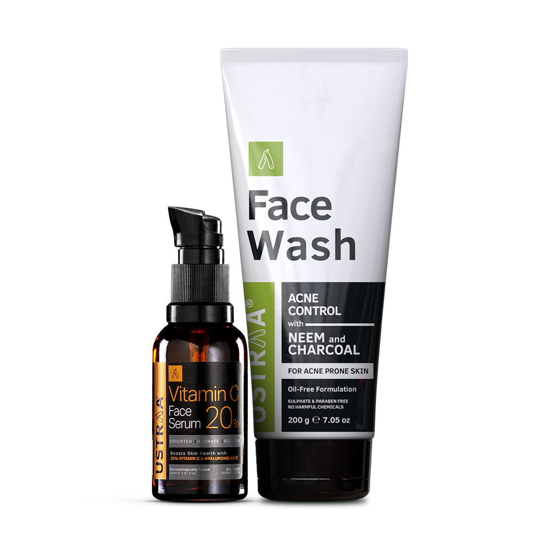 Vitamin C Face Serum & Face Wash Neem & Charcoal