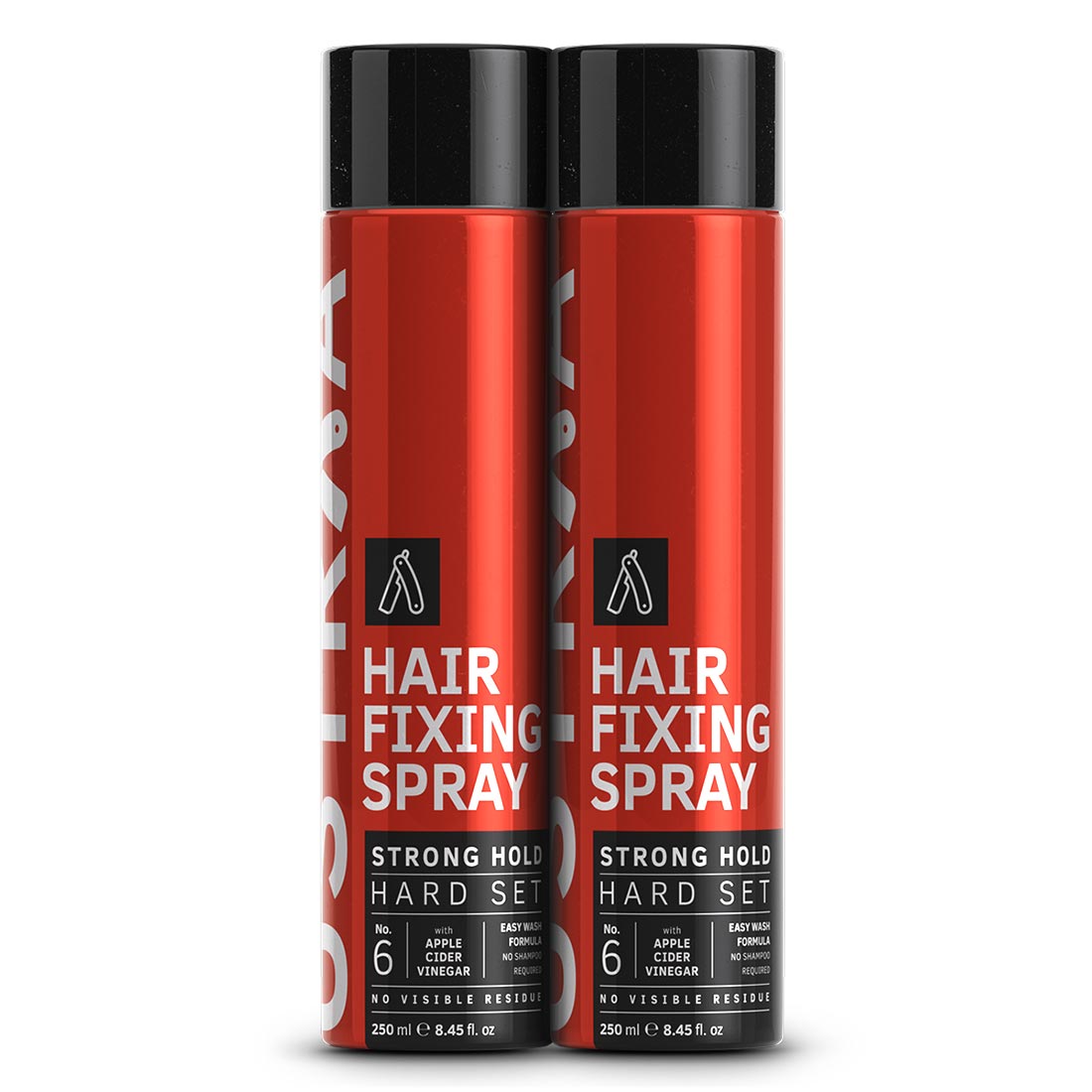 Ustraa Hair Fixing Spray For Men (250ml) -set of 2| A Long Lasting Hair Spray with Extreme Hold