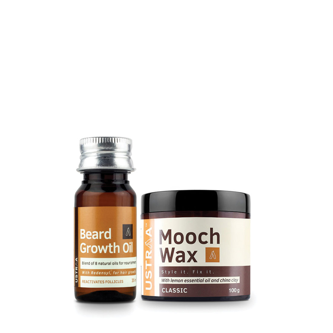 Beard Growth Oil and Beard & Mooch Styling Wax