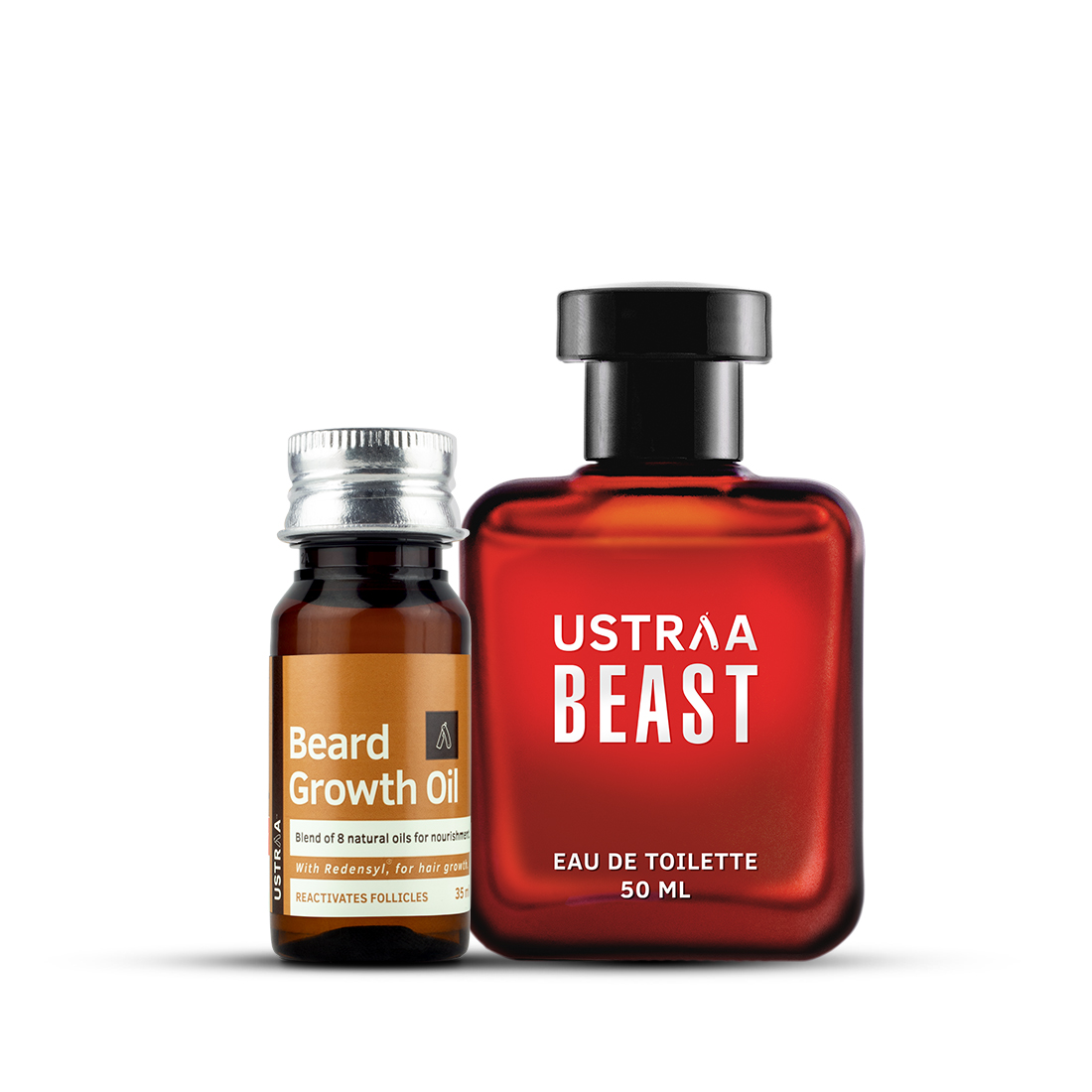 Ustraa Beard Growth Oil & Beast EDT Perfume for Men