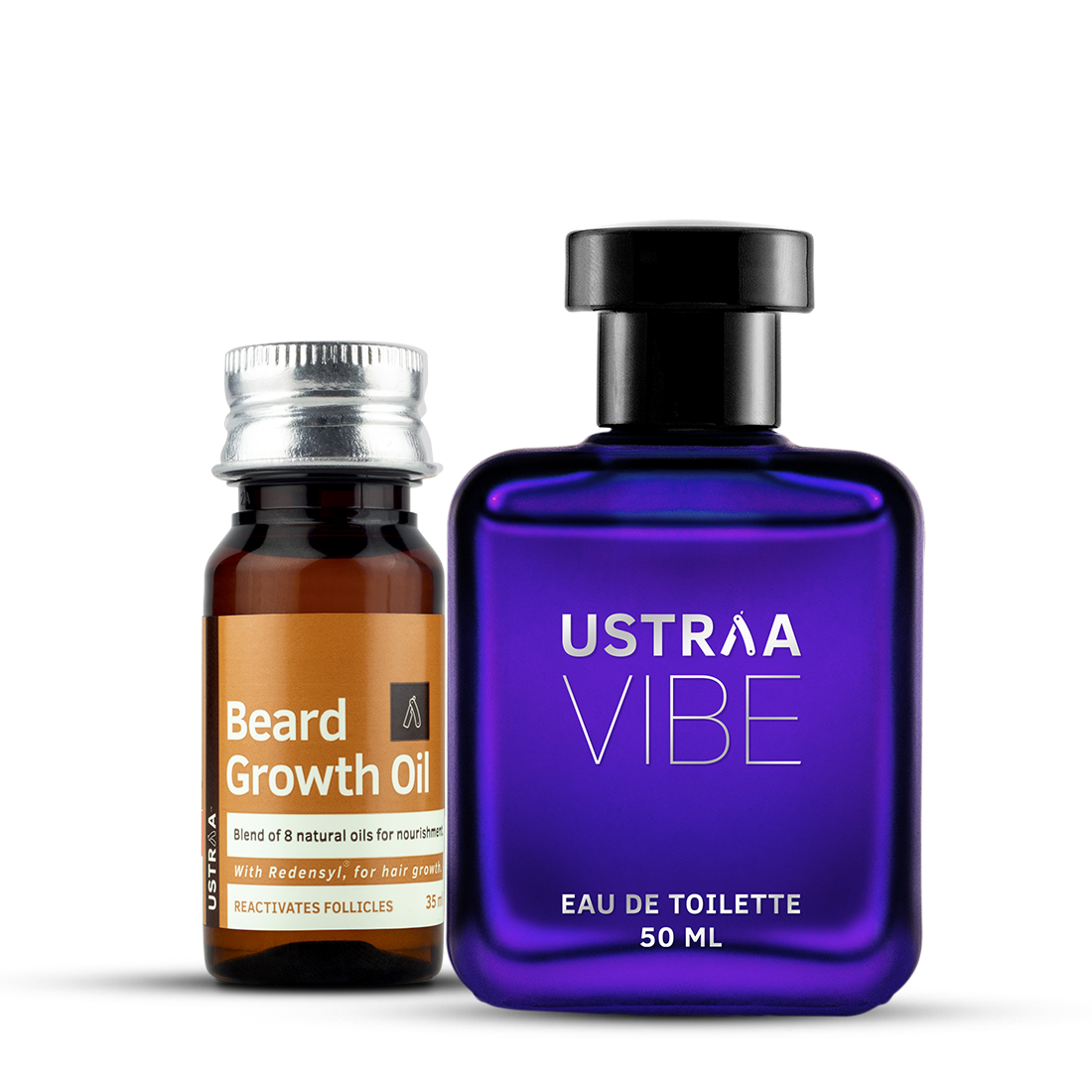 Ustraa Beard Growth Oil & Vibe EDT Perfume for Men