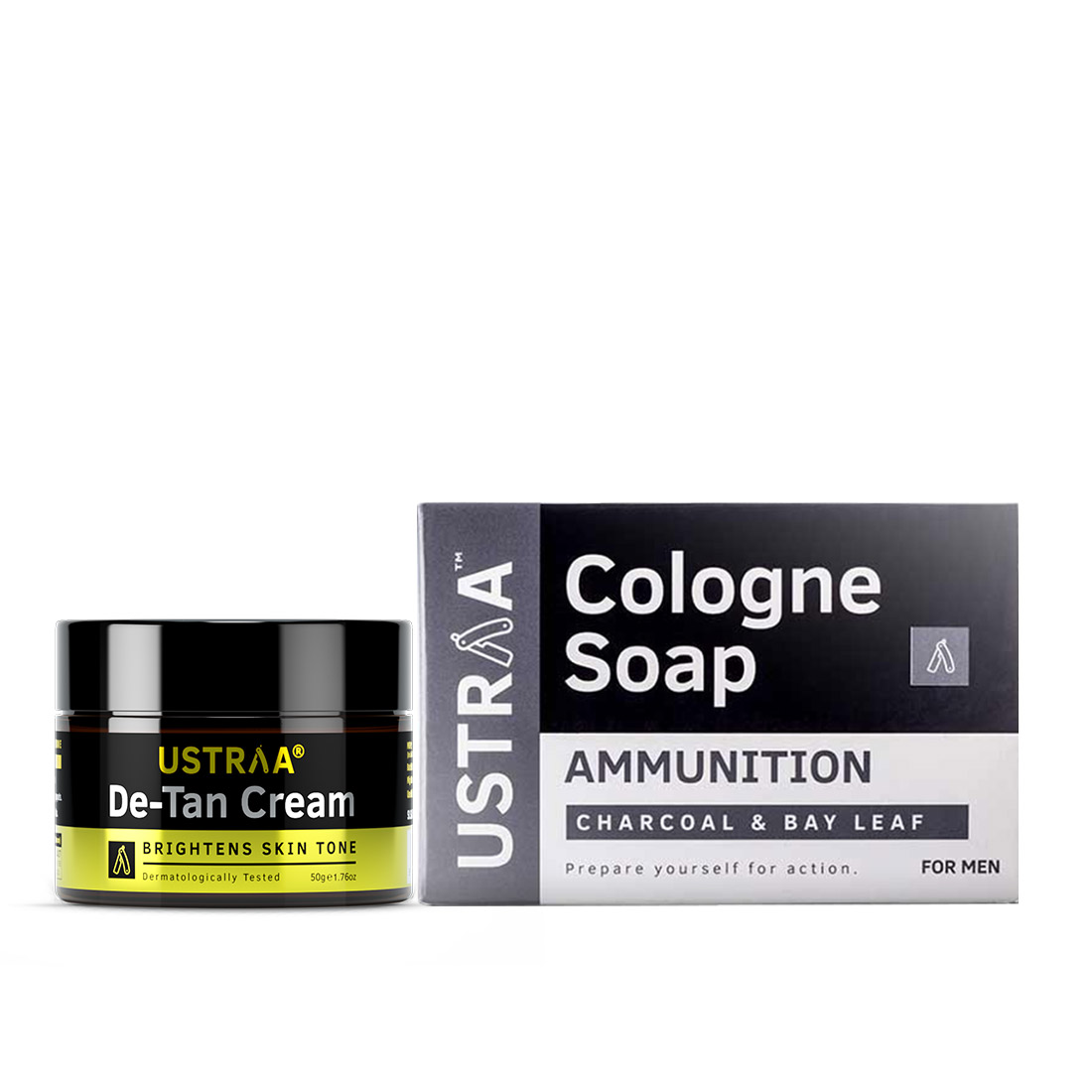 De-Tan Cream - Tan Removal For Men & Cologne Soap Ammunition