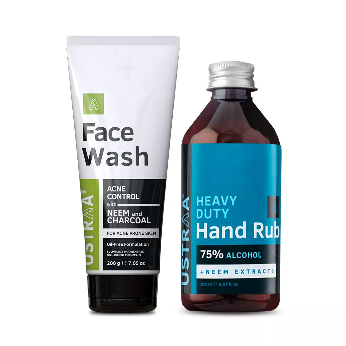 Face Wash - Neem & Charcoal and Hand Rub - 200 ml