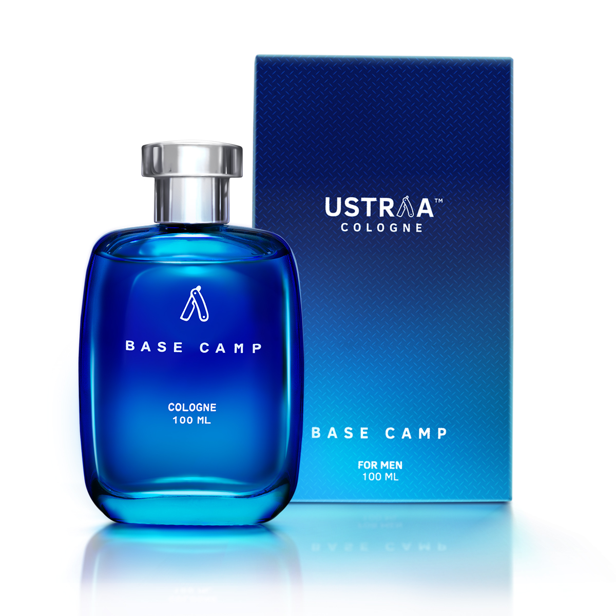 Ustraa Base Camp Cologne with cool & crisp fragrance of mountains - No Gas Perfume for Men