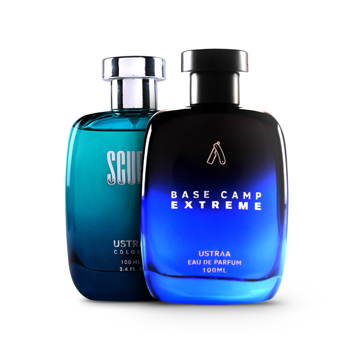 Ustraa Base Camp Extreme EDP & Scuba Cologne - Perfume for Men -100ml