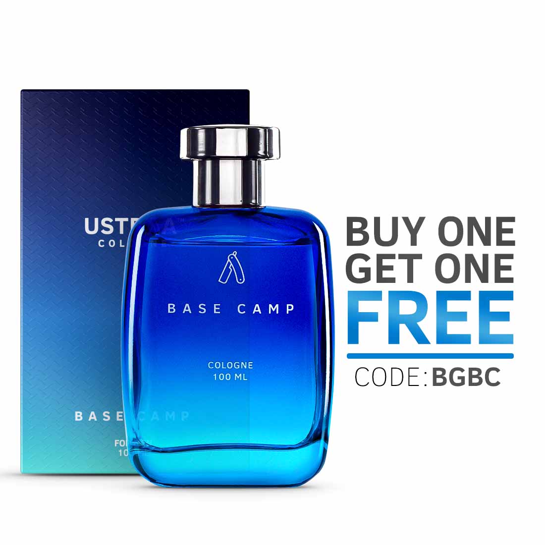 Ustraa Base Camp Cologne with cool & crisp fragrance of mountains - No Gas Perfume for Men