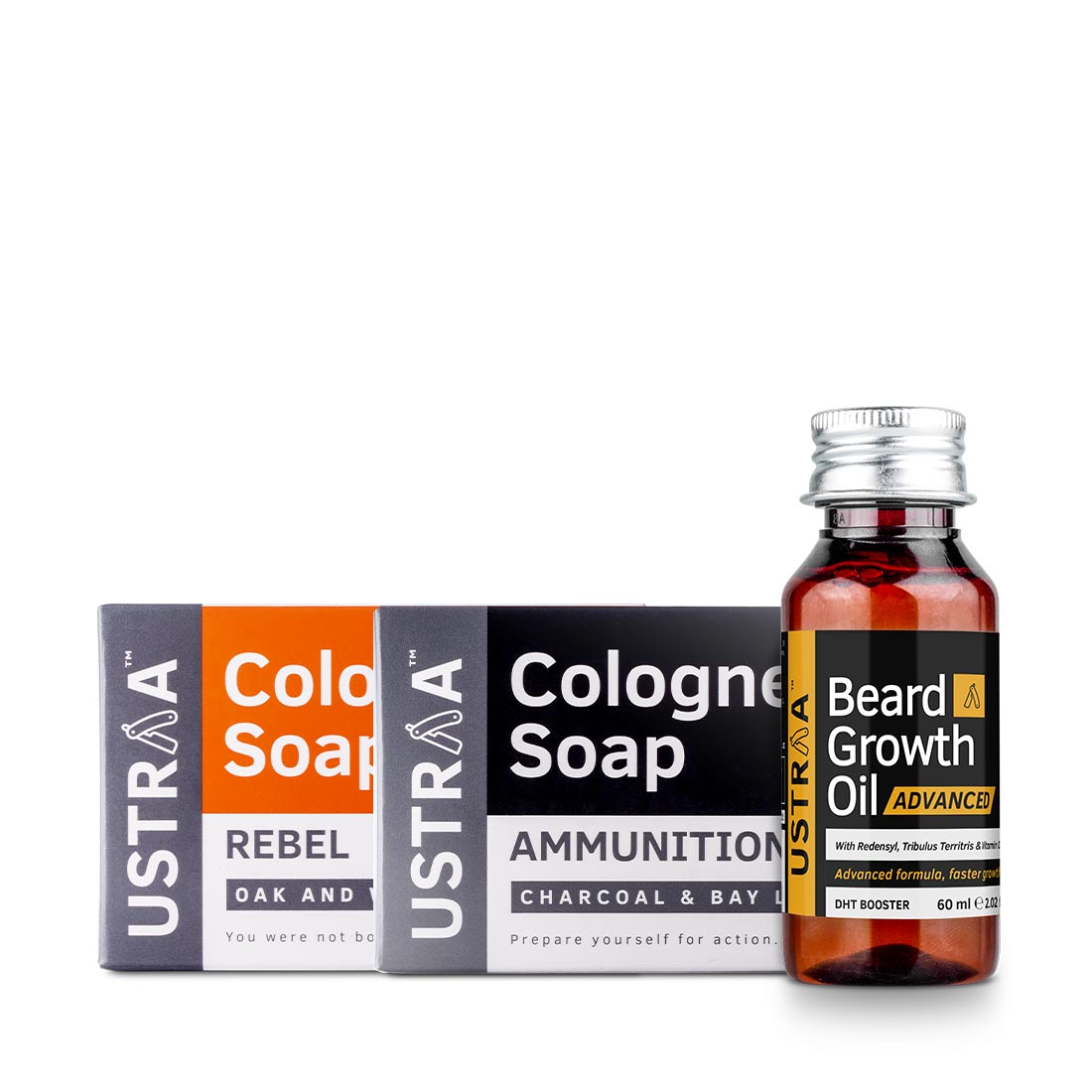 Beard Growth Oil- Advanced & 2 Cologne Soaps