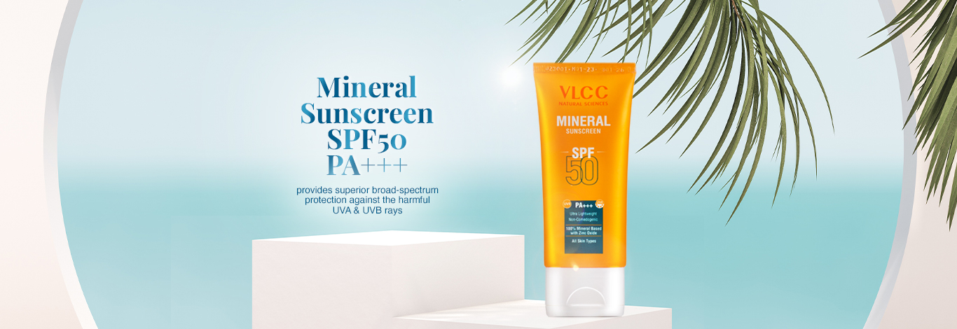 Benefits of VLCC Mineral Sunscreen SPF 50 PA+++ Ultra Lightweight Non-Comedogenic - 50 g