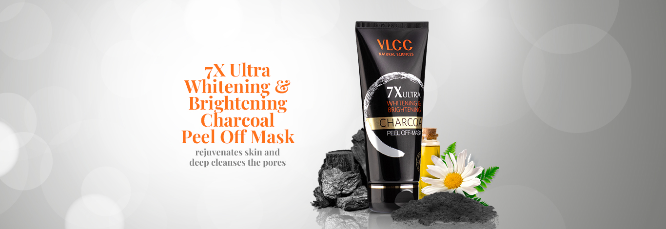 Benefits of Vlcc 7X Ultra Whitening & Brightening Charcoal Peel Off Mask - 100 g