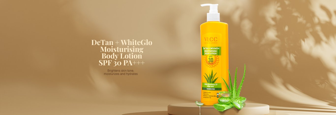 Benefits of 350 ml - VLCC De-Tan + White Glow Moisturising Body Lotion SPF 30 PA+++