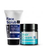 Hair Cream - Daily Use & Face Scrub De-Tan - for Effective Tan Removal
