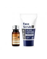 Beard Growth Oil and Face Scrub