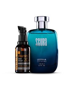 Vitamin C Face Serum & Scuba Cologne - 100 ml - Perfume for Men