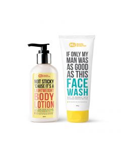 Body Lotion - Cottonseed Plum & Face Wash - Dry Skin 