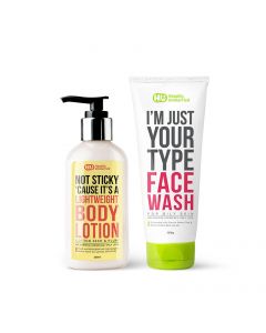 Body Lotion - Cottonseed & Plum & Face Wash - Oily Skin