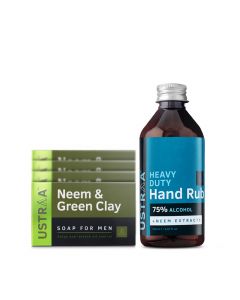 Deo Soap - Neem - Pack of 4 & Hand Rub - 200 ml