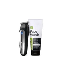 Ustraa Chrome - Lithium Powered Beard Trimmer and Face Wash