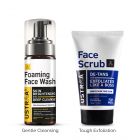 Foaming Face Wash - For Skin Brightening - 150 ml & De Tan Face Scrub - 100 g