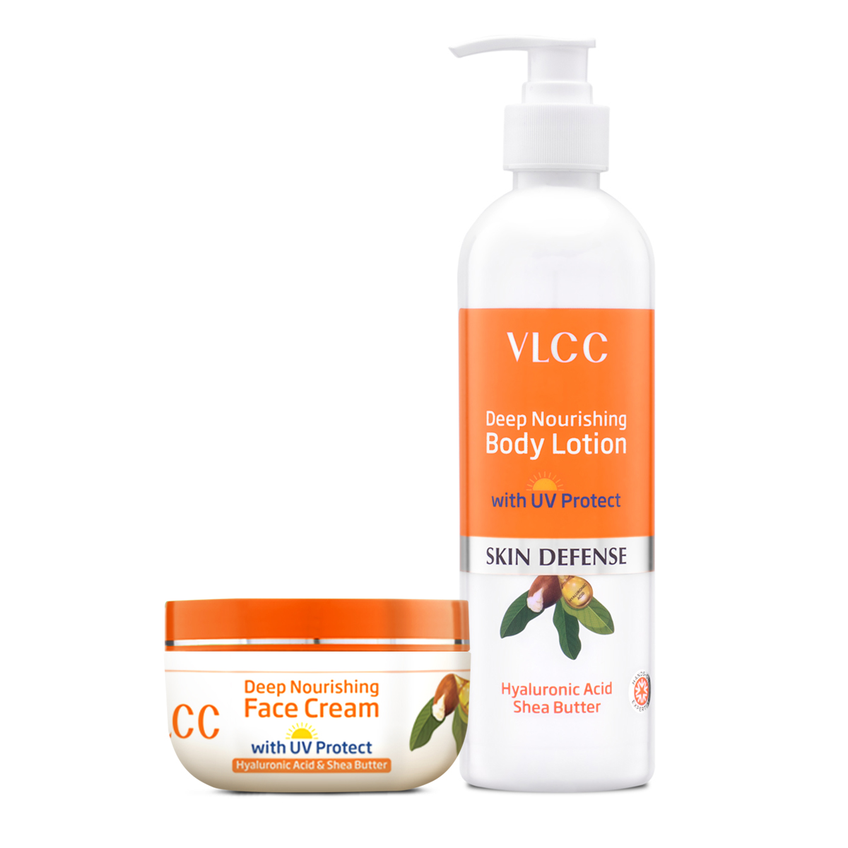 VLCC Deep Nourishing Face Cream With UV Protect & Deep Nourishing Body Lotion With UV Protect