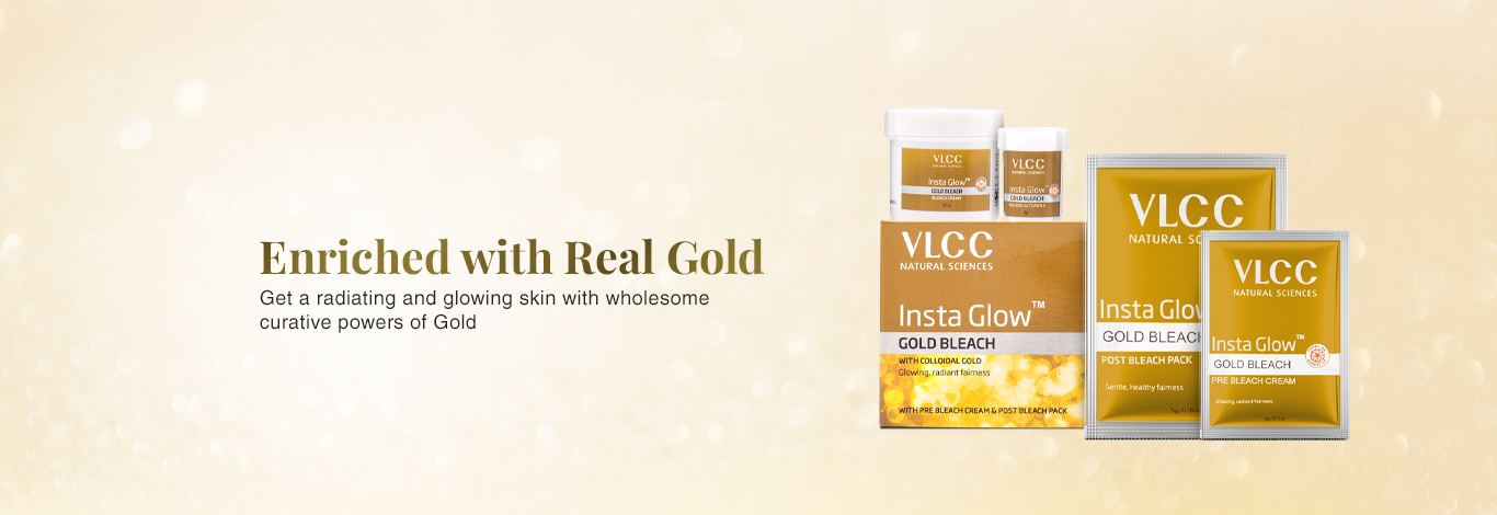 Benefits of 60g - VLCC Insta Glow Gold Bleach 