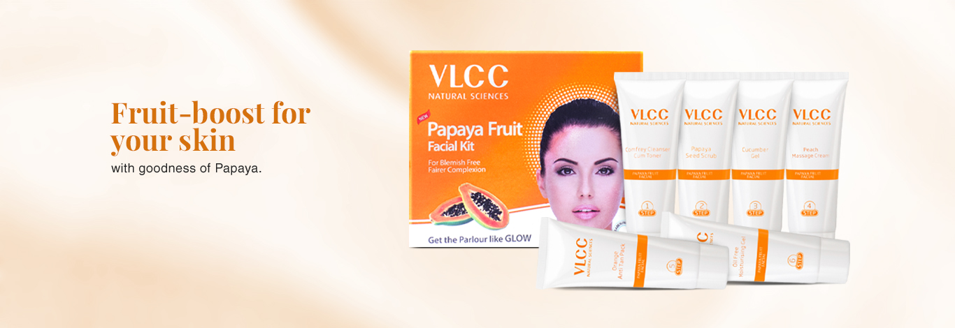 Benefits of 60 g - VLCC Papaya Fruit Single Facial Kit 